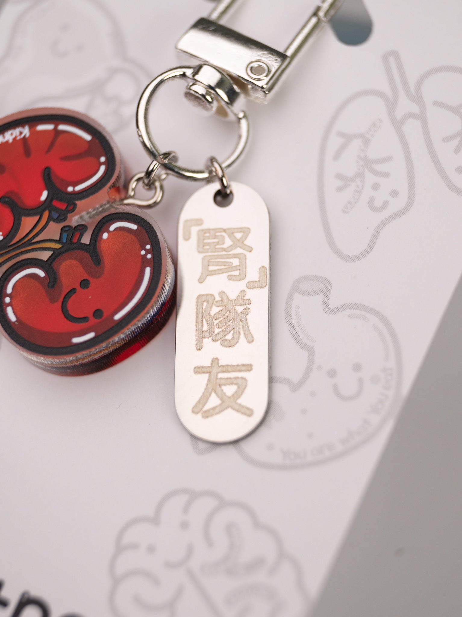 Organ Keychains - Kidney "Kidney Teammate"