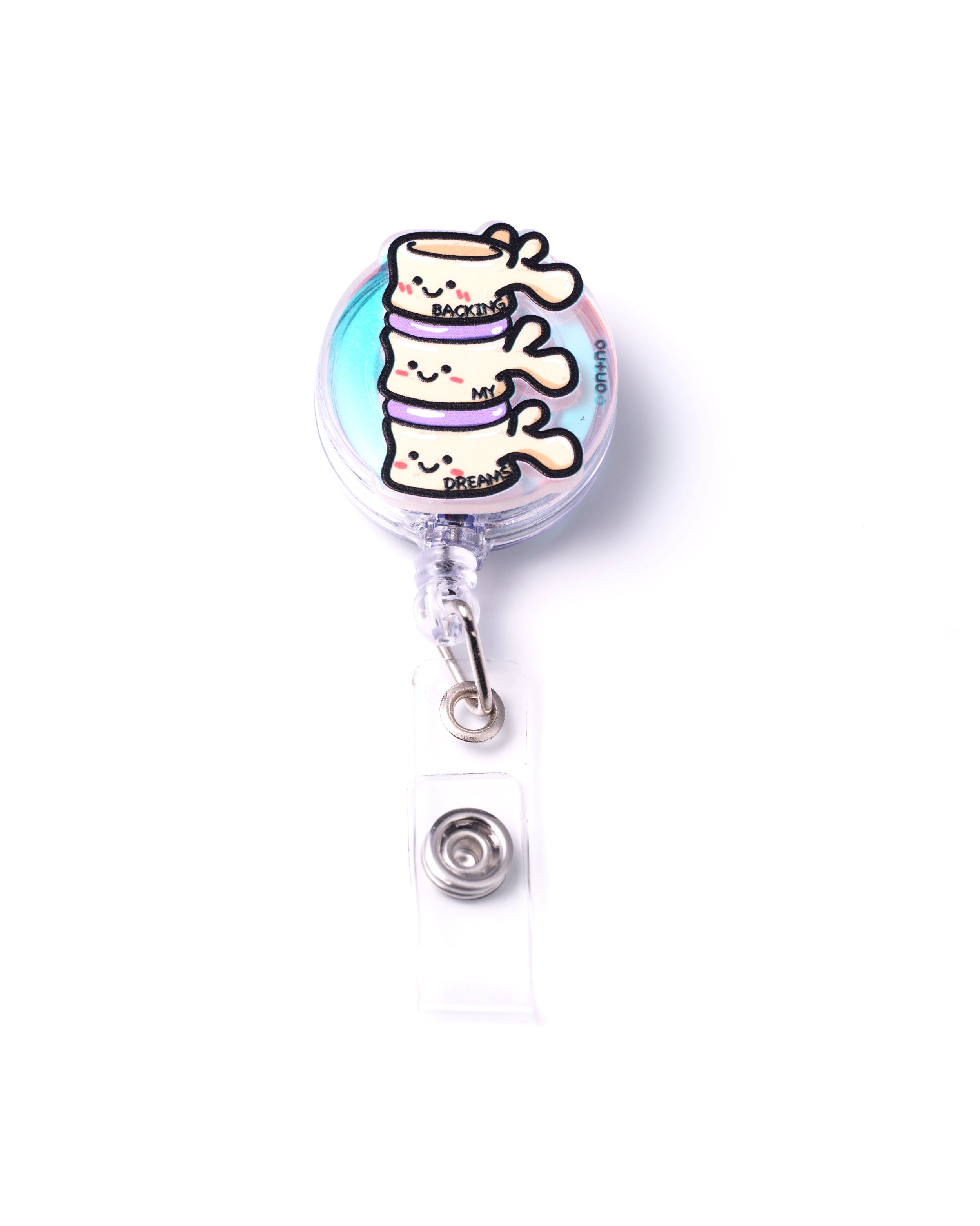 Retractable badge reel - The Spinal Triplets
