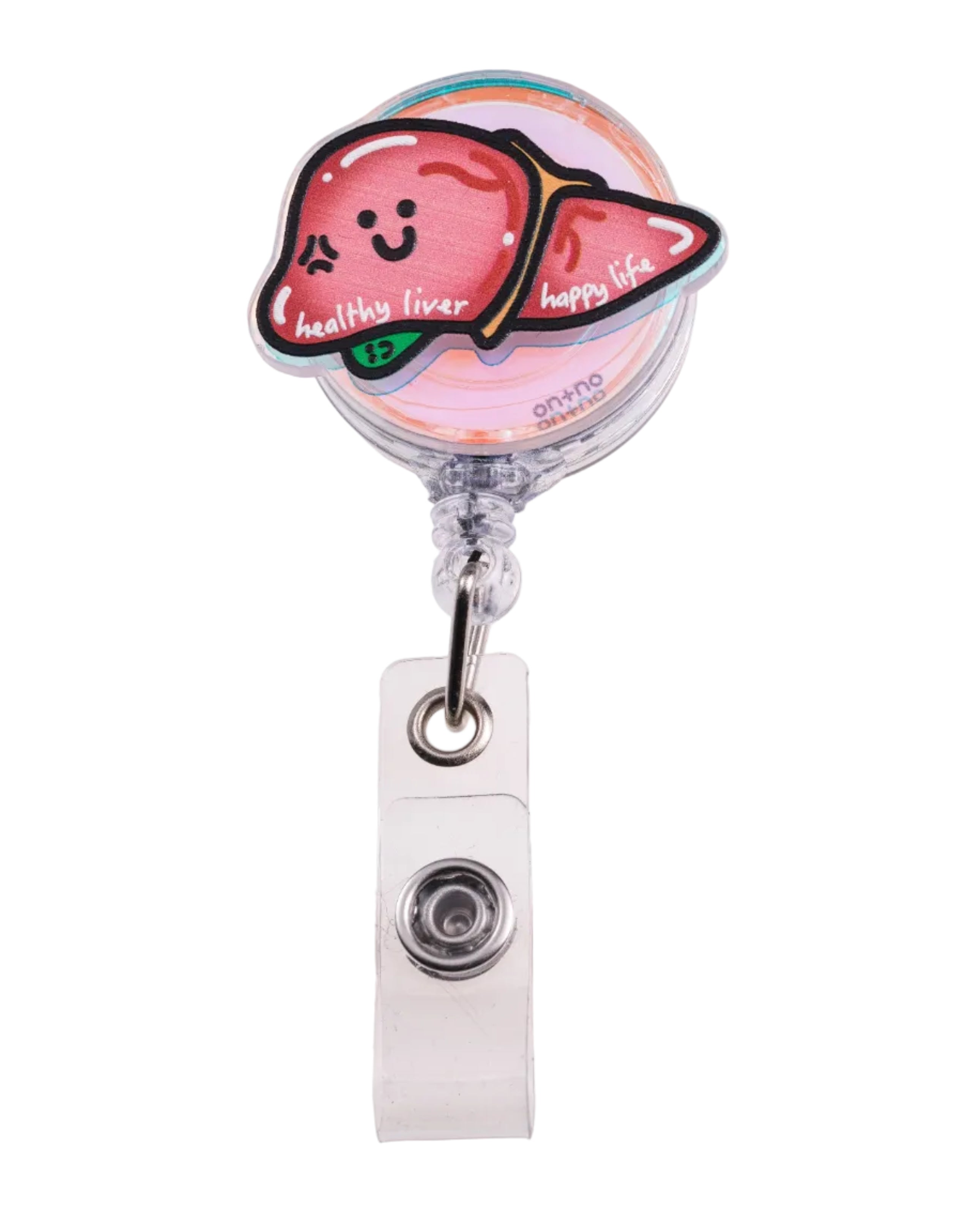 Retractable Badge Reel - Liver Shaped